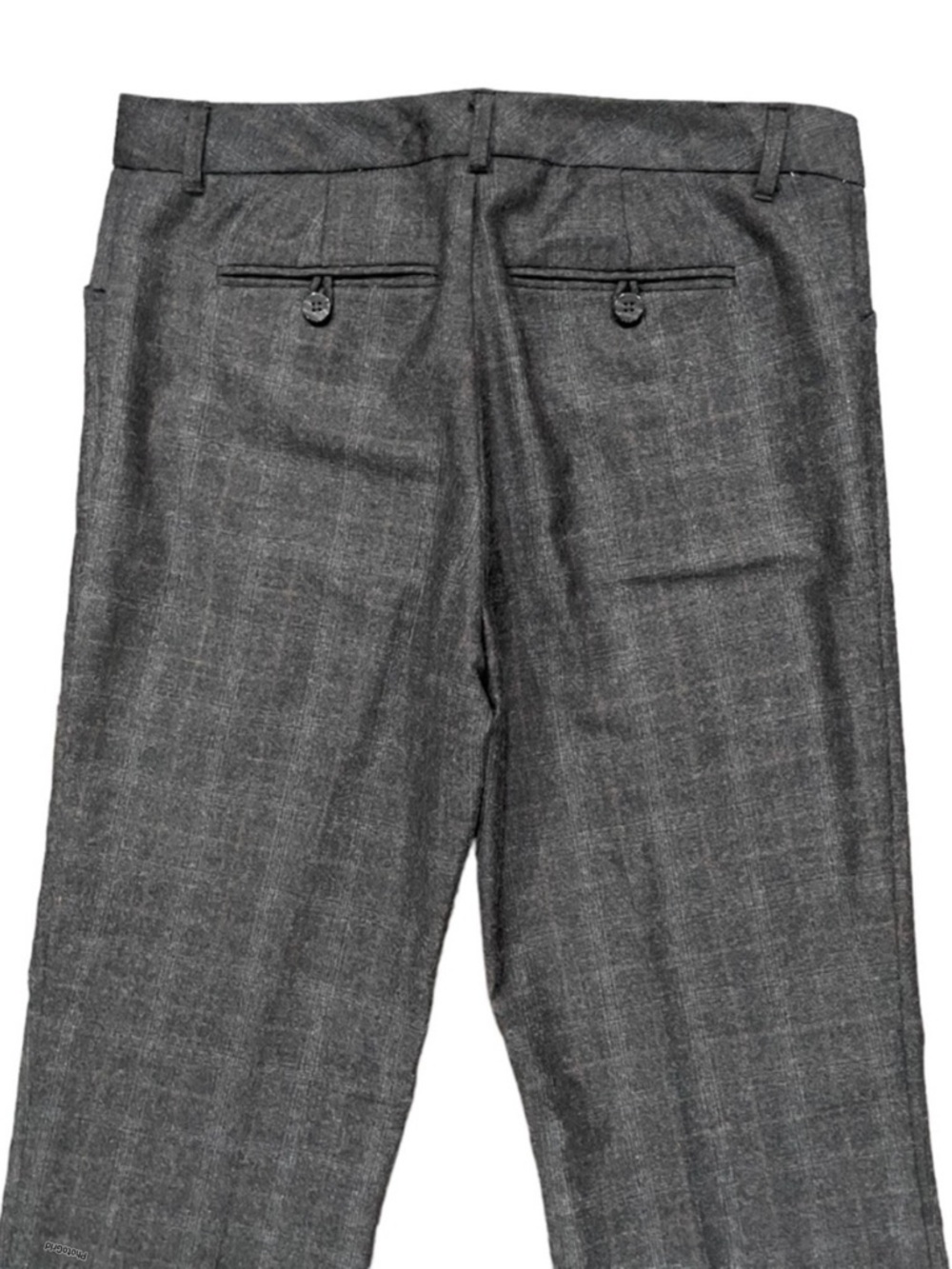 TOMMY HILFIGER Grey Plaid Wool Straight Leg Pant US 8 Medium - Picture 8 of 10